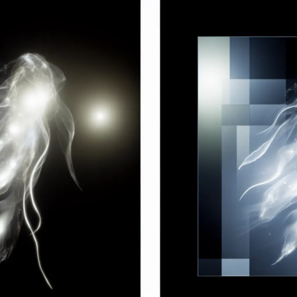 Widmo — półprzezroczysty obcy z eterycznym blaskiem